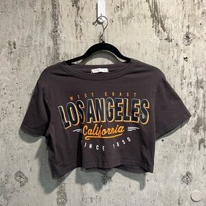 ROMWE Charcoal Graphic Tee